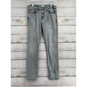FRAME L'Homme Slim Jeans Mens 34 Gray Light Wash Denim Stretch
